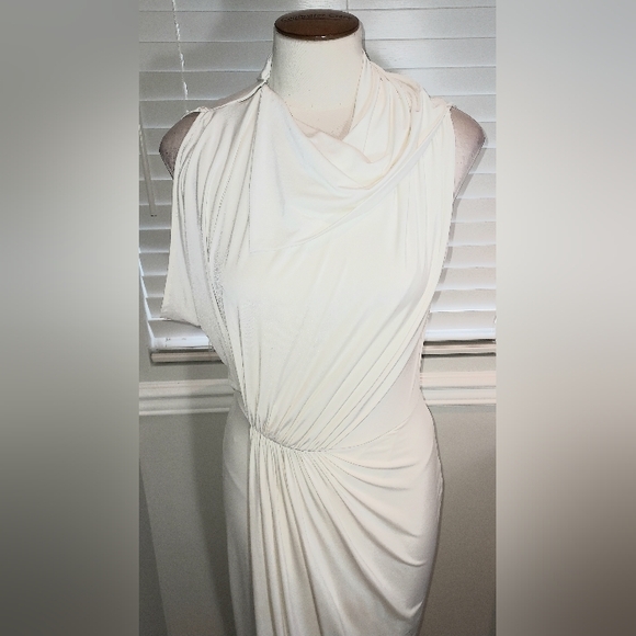 Eclipse Snow White High Neck Long Dress Size M with Flaw - Picture 2 of 13